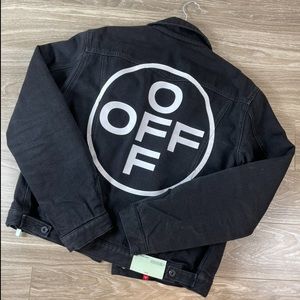Off White Denim Jacket Black Medium